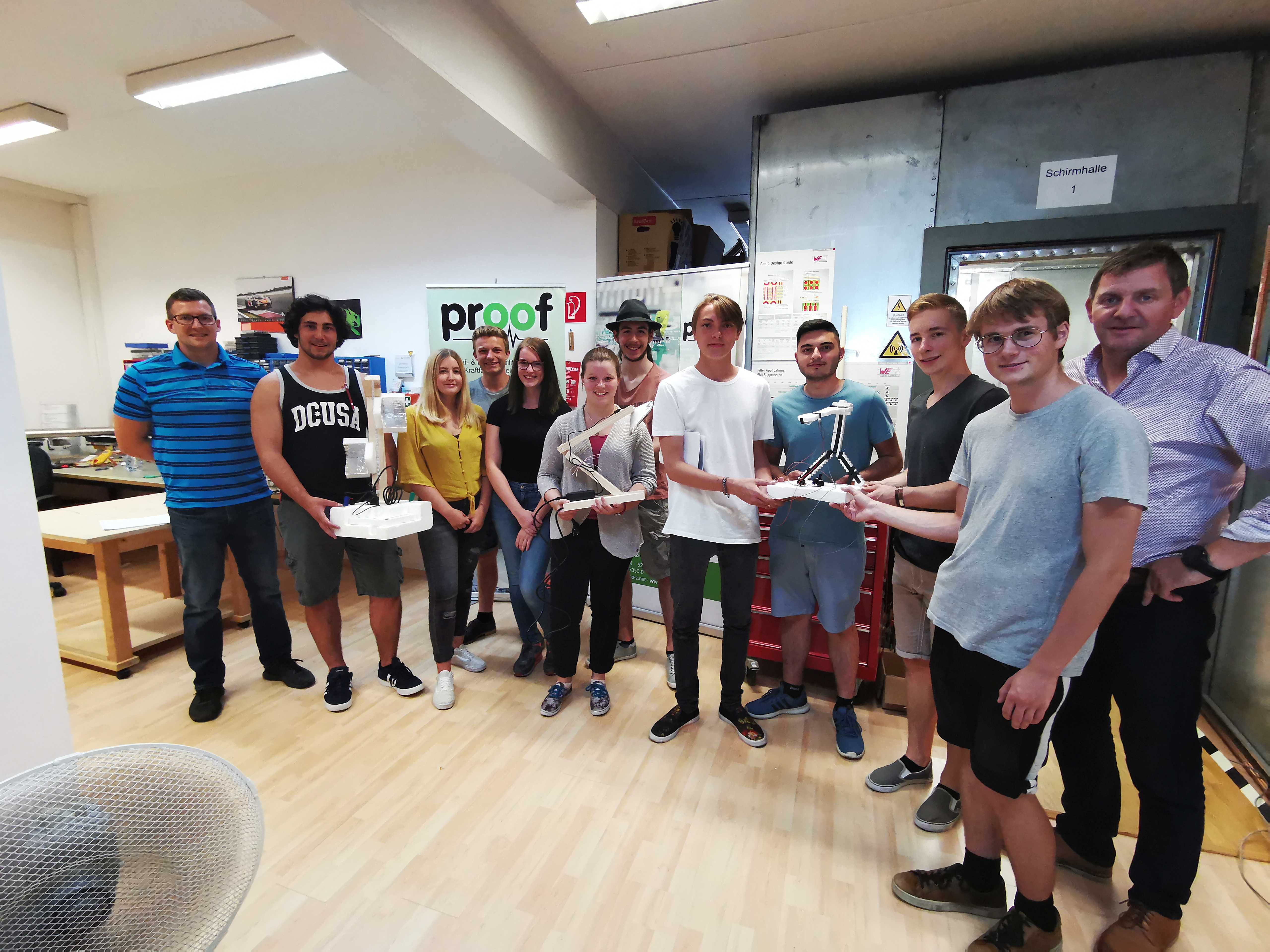 Technical Coaching der HTL Braunau bei uns im Proof
